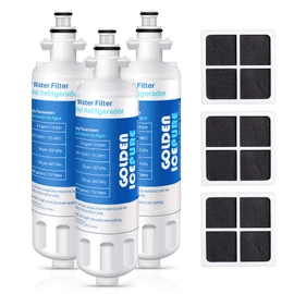 GOLDEN ICEPURE RWF1200A Replacement for LG LT700P, ADQ36006101, Kenmore 469690, Air Filter LT120F, 469918 Refrigerator LFX31925ST, LFX31945ST, LFX30766S, LFXC24726, LFXS24623 3PACK