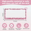 QUANQIUFEI 2 Pack Bling License Plate Frames for Women, Sparkly