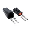 Black Male & Female Connector Set for Deutsch DTP Series