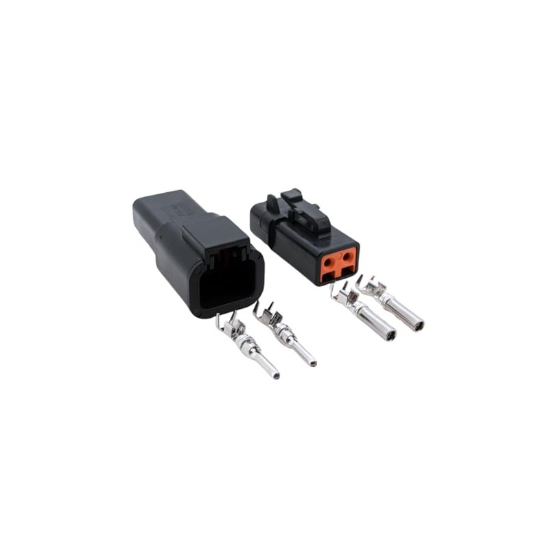 Black Male & Female Connector Set for Deutsch DTP Series