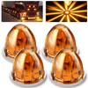 Aila 4Pcs Amber Watermelon LED Marker Lights for Truck, Dual