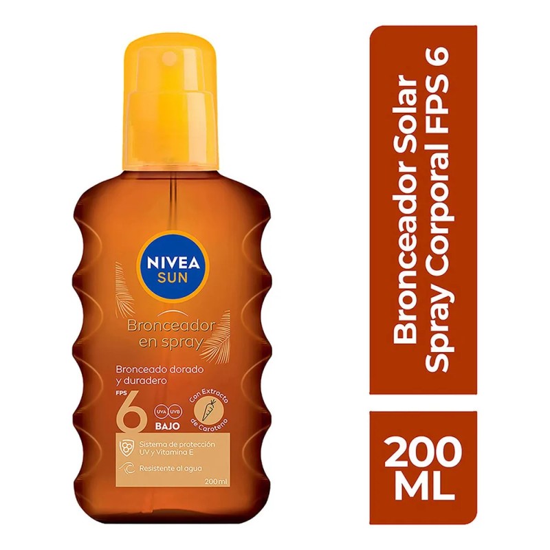 Aceite Bronceador Nivea Sun Fps6 200ml