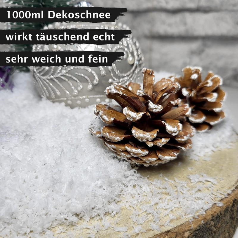 endlosschenken Artificial Snow 1000 ml Deceptively Real and Soft -