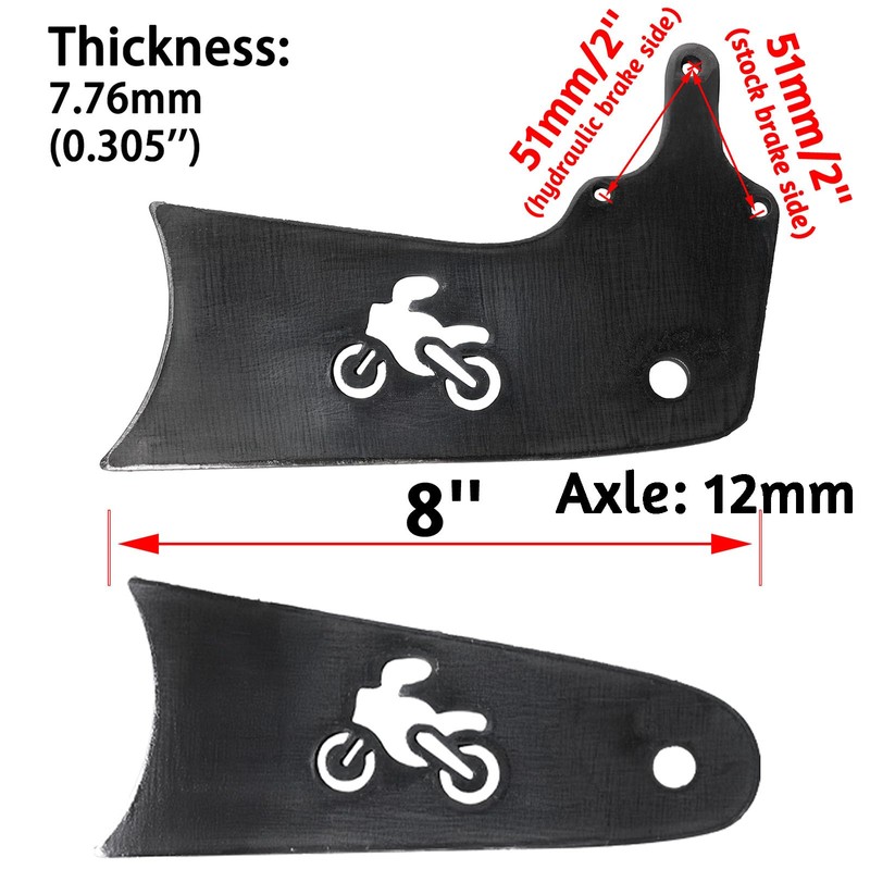 JMCHstore 8'' Mini bike Stretch Extension Tabs for Coleman CT100U,