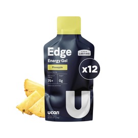 Generation UCAN UCAN Edge Energy Gel Shots, Pineapple (12, 1.87 Ounce Packets) for Running, Training, Workouts, Fitness, Cycling, Crossfit | Sugar-Free, Vegan, & Keto Friendly Energy Supplement