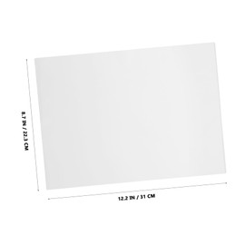 Gatuida 100Pcs Transparent Plastic Laminating Sheets Film for Document Protection High Clarity and Versatile Use for Photo Albums and Preservation