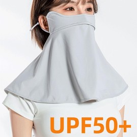 GUAROEUG Reusable Neck Gaiter Mask, 99% UV Protection, UPF 50+ Mask, Women's, Neck Mask, Sunscreen Mask with Ventilation Holes, Summer, Outdoor Sports, Gardening, Cycling, Cool to Contact, Sweat