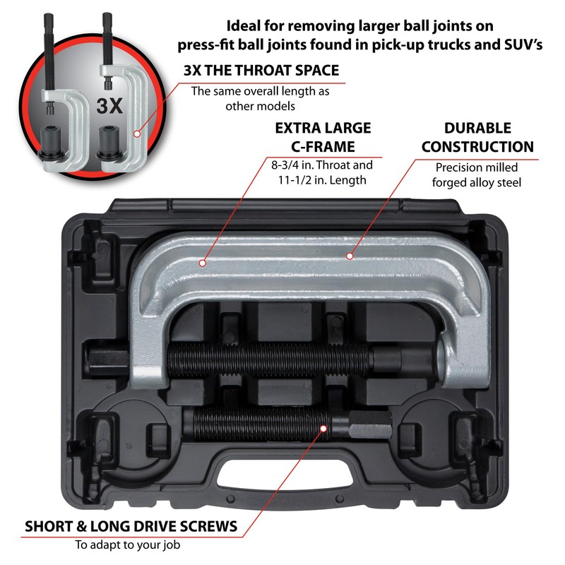 Performance Tool W89306 Extra Large C-Frame Ball Joint Tool for