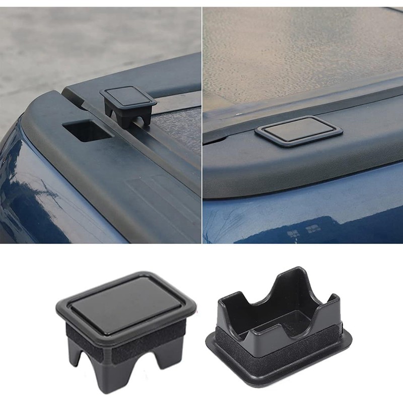 4PCS Black ABS Rear Trunk Tail Box Protective Cover Trim