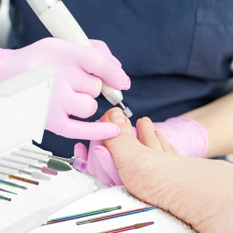 Kit Manicura Profesional Uña Pedicure Fresa Broca 10pzs Fresa Broca