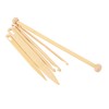 6Pcs Wood Hand Loom Stick Set Wood Weaving Crochet Needle
