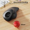 Nulea Wireless Ergonomic Trackball Mouse, Rechargeable, Bluetooth Rollerball Mouse, 44mm