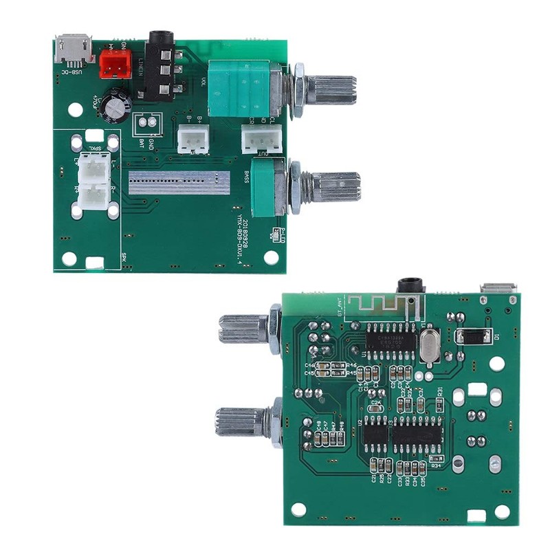 Stereo Amplifier Board, 20W Bluetooth 5.0 5V 3A 2.1 Channel