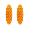 Quattroerre 5567 Pack of 2 Oval Diamond Flat Stickers Orange