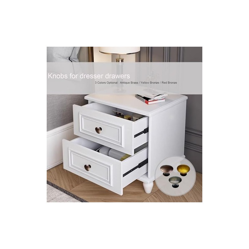 M MIMHOOY 12 Pack Cabinet Knobs Red Bronze Knobs for