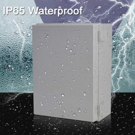 Ogrmar ABS Plastic Dustproof Waterproof IP65 Junction Box Universal Durable Electrical Project Enclosure With Lock (5.9"x5.9"x3.5")