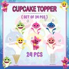 "Bby Shrk Cupcake Toppers – Cute Party Decorations for Bby