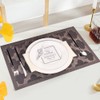 Panda Palm Elegant Placemats Set of 6, Plastic Heat-Resistant Non-Slip