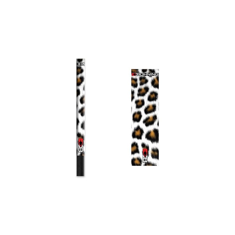 Bohning Archery Club White Leopard HD Standard Arrow Wrap, 12pk