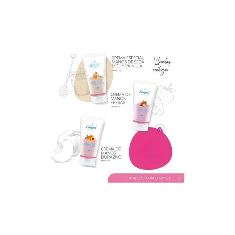 Crema Esp. Manos De Seda Miel Vainilla Shelo Nabel 60ml.