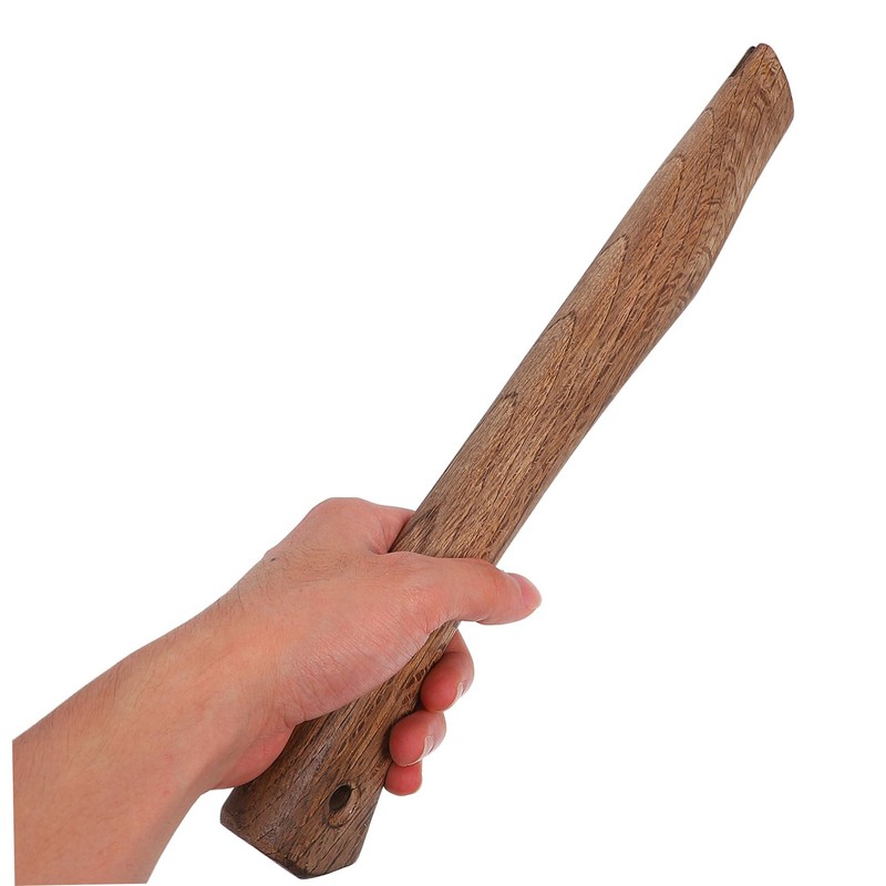 SHINEOFI Hatchet Replacement Handle Ergonomic Carbonized Acutissima Wooden Axe Handle