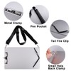Aupawdy Clipboard A4, Aluminium Clipboard with 160 cm Adjustable Shoulder