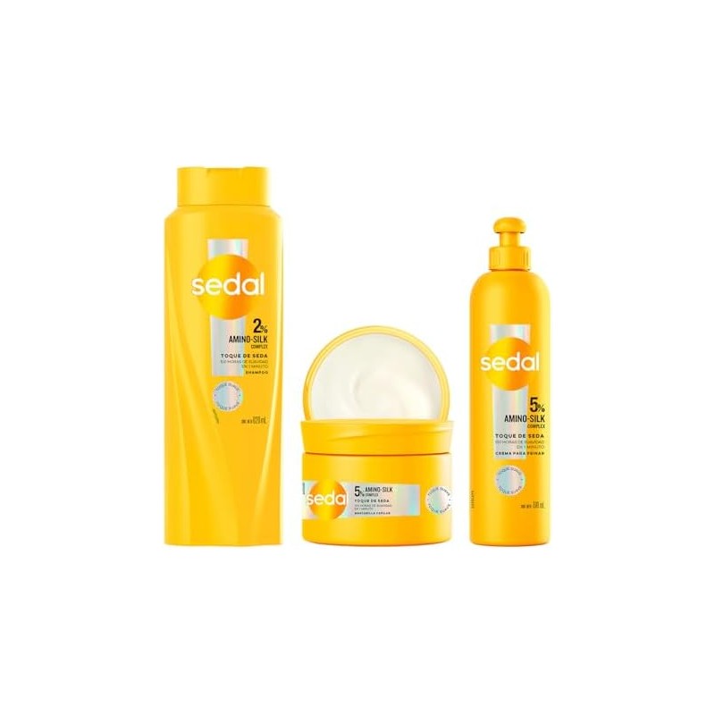 Shampoo Sedal Toque de Seda + Mascarilla y Crema para