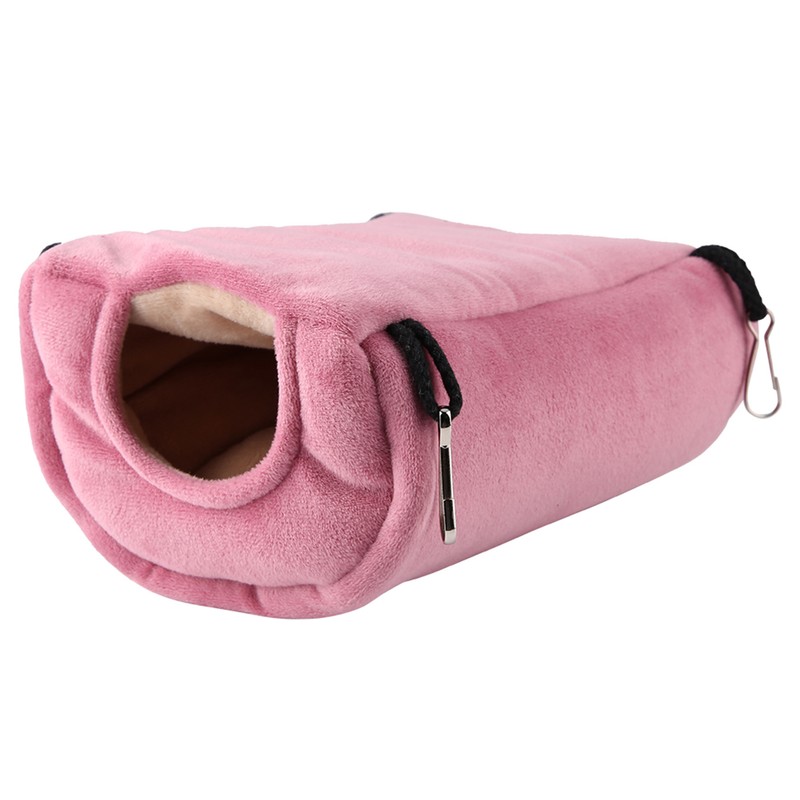 Windproof Warm Parrot Nest Plush Hammock Hanging Swing Bed Cave