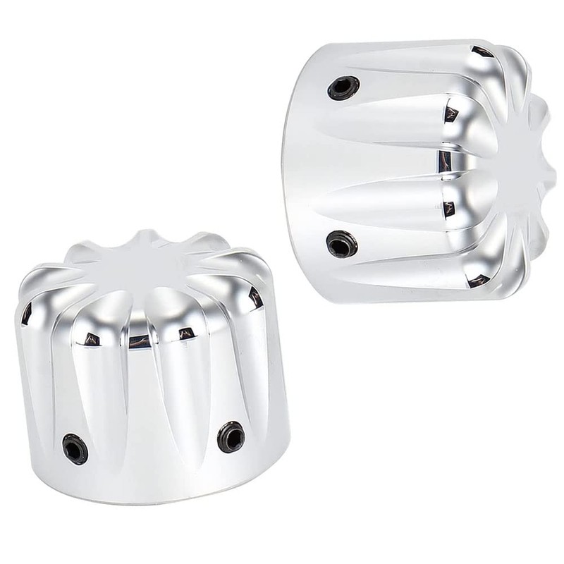 RAGBUSCLE Front Axle Nut Cover Axle Caps Set, Front Fork