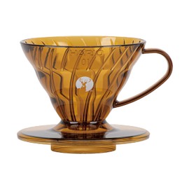 Captain Stag UW-3574 HARIO x Captain Stag Coffee Dripper V60 1 to 2 Cups, Made in Japan Amber