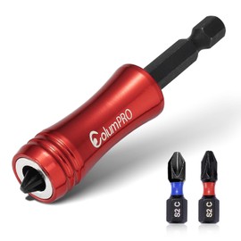 ColumPRO Double Strong Magnetic Bit Holder Set for Countersinking | 1 Magnetic Drill Bit Holder, Two 25 MM PZ2 Bits & One 25 MM PH2 Bit.