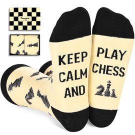 HAPPYPOP Best Chess Gifts For Men, Gifts For Chess Lovers Gifts For Chess Players, Novelty Socks Cool Socks Chess Socks Men Women