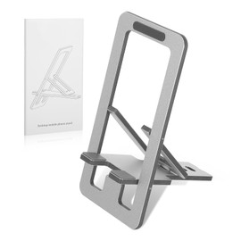 Xyembu Cell Phone Stand Foldable Phone Holder for Desk Thin Portable Phones Stand Foldable Adjustable Phones Holder for 3.7-7 inch Devices Smartphones Travel Essentials Office Accessories