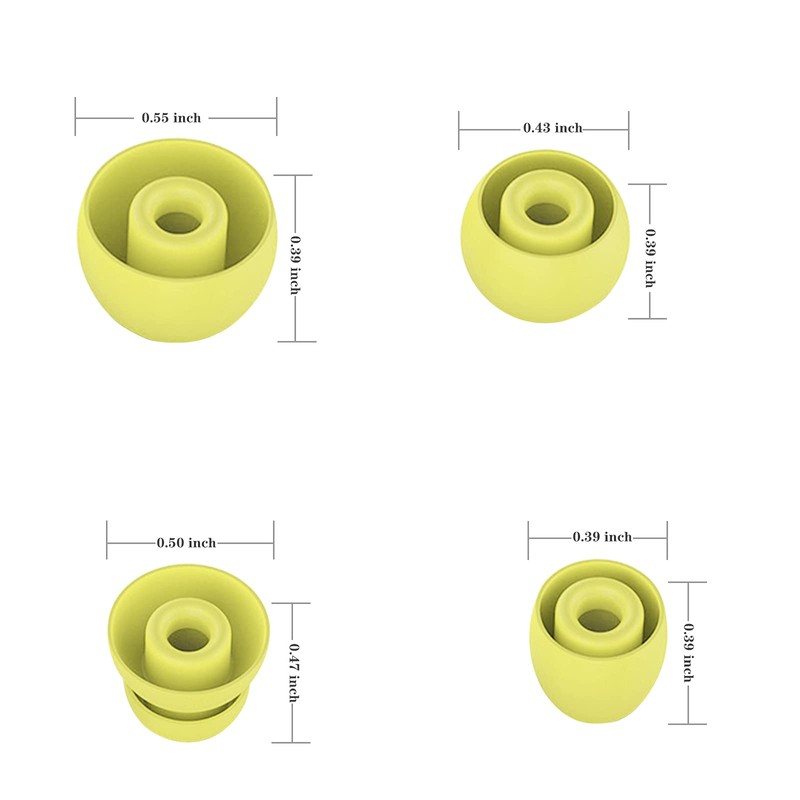 8pcs Eartips Earbuds Eargels Replacement for Beats Powerbeats Pro, BeatsX,