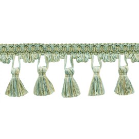 DecoPro Scroll Gimp with Scalloped Tassel Fringe Trim, Color# PR10 [6 Yards]