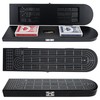 Pacific Shore Games Wooden Cribbage Board Game Set, Black Stained