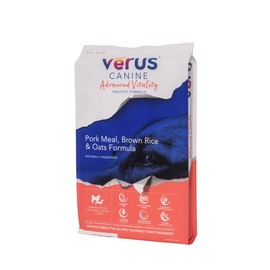 VeRUS Pet Foods Dry Dog Food Pork, Advanced Vitality Formula 25lb Bag