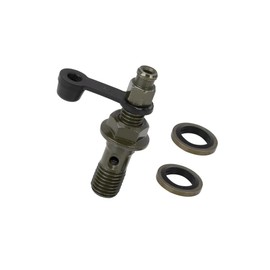 Motoforti M10x1.25mm Banjo Bolt Bleeder Screw Fuel Line Adapter Fitting Set for Motorcycle Brake Master Cylinder Long-Lasting