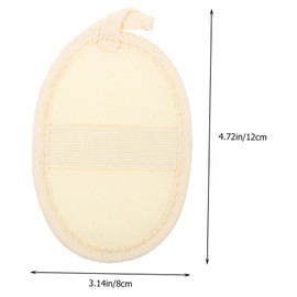 MERRYHAPY Loofah Sponge Pads 6pcs Body Scrubber for Face Back Natural Exfoliation for Smooth Sk