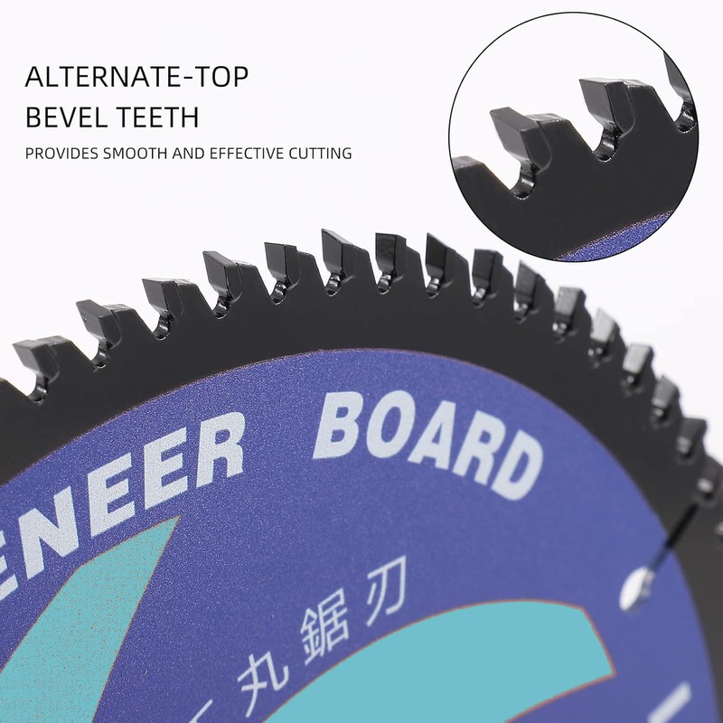 SHUZIYU 10”(254MM)-100T, Arbor 5/8"-Diamond, Smooth Cut Coating. Circular Saw Blade,