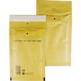 Global Pack of 50 Bubble Envelopes 1/A 120 x 175 mm Brown