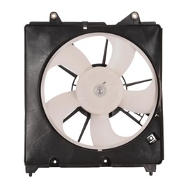 IKON MOTORSPORTS Radiator Cooling Fan Assembly Replacement for 2015-2020 Honda FIT 1.5L, 19015-5R1-003 HO3115166 Automotive Engine Fans, Black