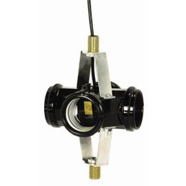 Satco Lighting 90-464, 4 Light Cluster Socket 1 3/4'' 1/8 IP Threaded Bottom Bracket with 1/2'' Nipple