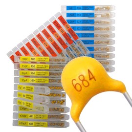 EEEEE 30 Value 300 unidades de condensadores de cerámica monolítica multicapa Surtido Kit 10pf-10uF Tapa individual de caja pf nf uf (300 piezas)