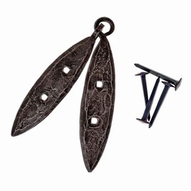 Forged Medieval Iron Leaf Hinge with Nail for Roman / Viking / Chest / Box / Fitting