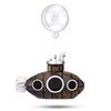 SARDVISA 2.1 in Mini Floating Submarine Fish Tank Decoration, Safe