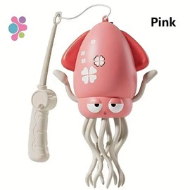 Dancing Octopus Toy with LED Lights & Music, Crazy 8-Leg Action, Squid Games, Smart Obstacle Avoidance, Interactive Dancing Octopus Gift:_PINK