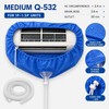 Wall Air Conditioner Cleaning Cover Bag with Drain Hose for