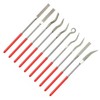Gadpiparty 10-Piece Mini Diamond Riffler File Set Precision Polishing Tools