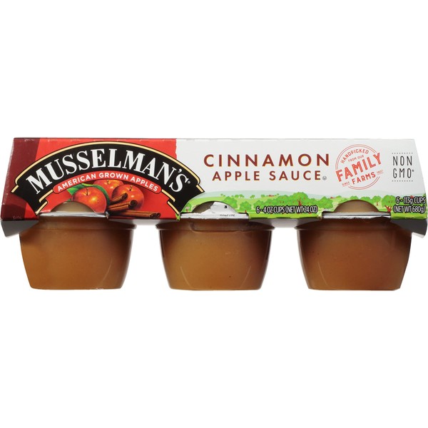 Musselmans Cinnamon Apple Sauce, 4 Ounce - 18 per pack -- 1 each.